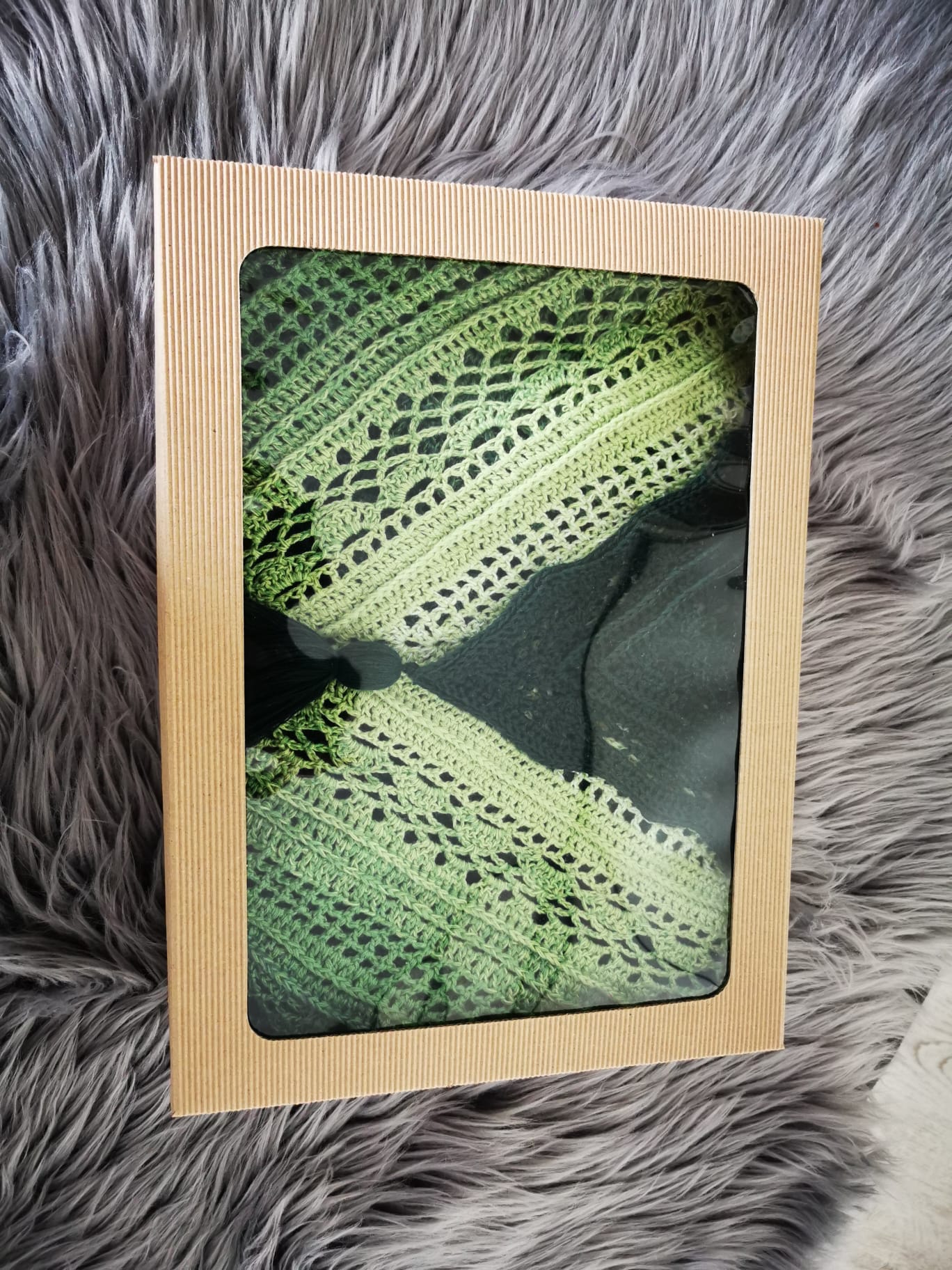 Chusta szydełkowa boho